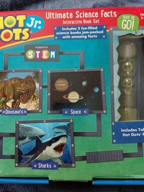 Hot Dots Jr Ultimate Science Facts Interactive Book Set & Pen Ages 3-6 Grade K-1